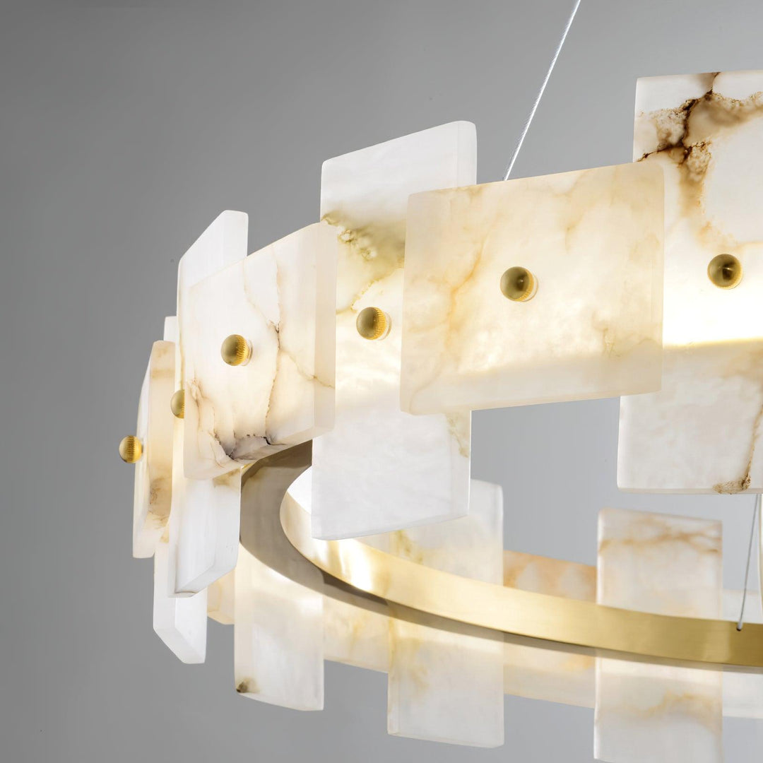 Alabaster Halo Chandelier - Vakkerlight