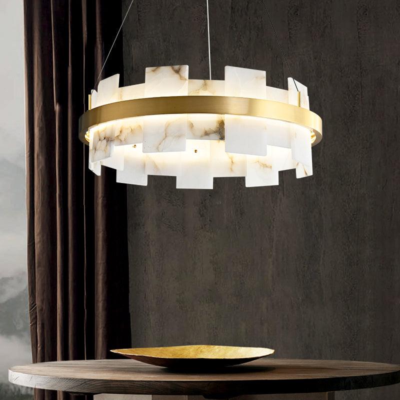 Alabaster Halo Chandelier - Vakkerlight