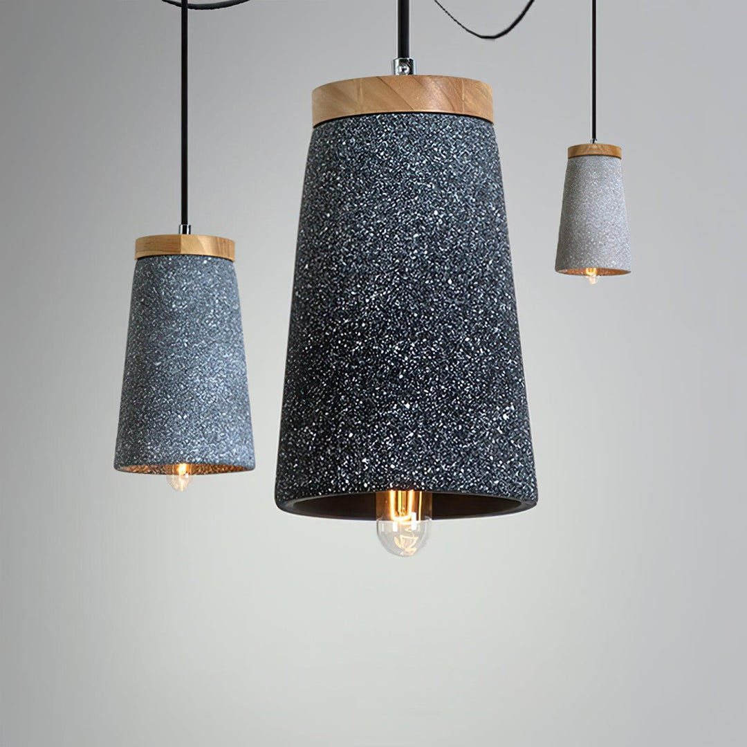 Coburg Wood Cement Pendant Light - Vakkerlight