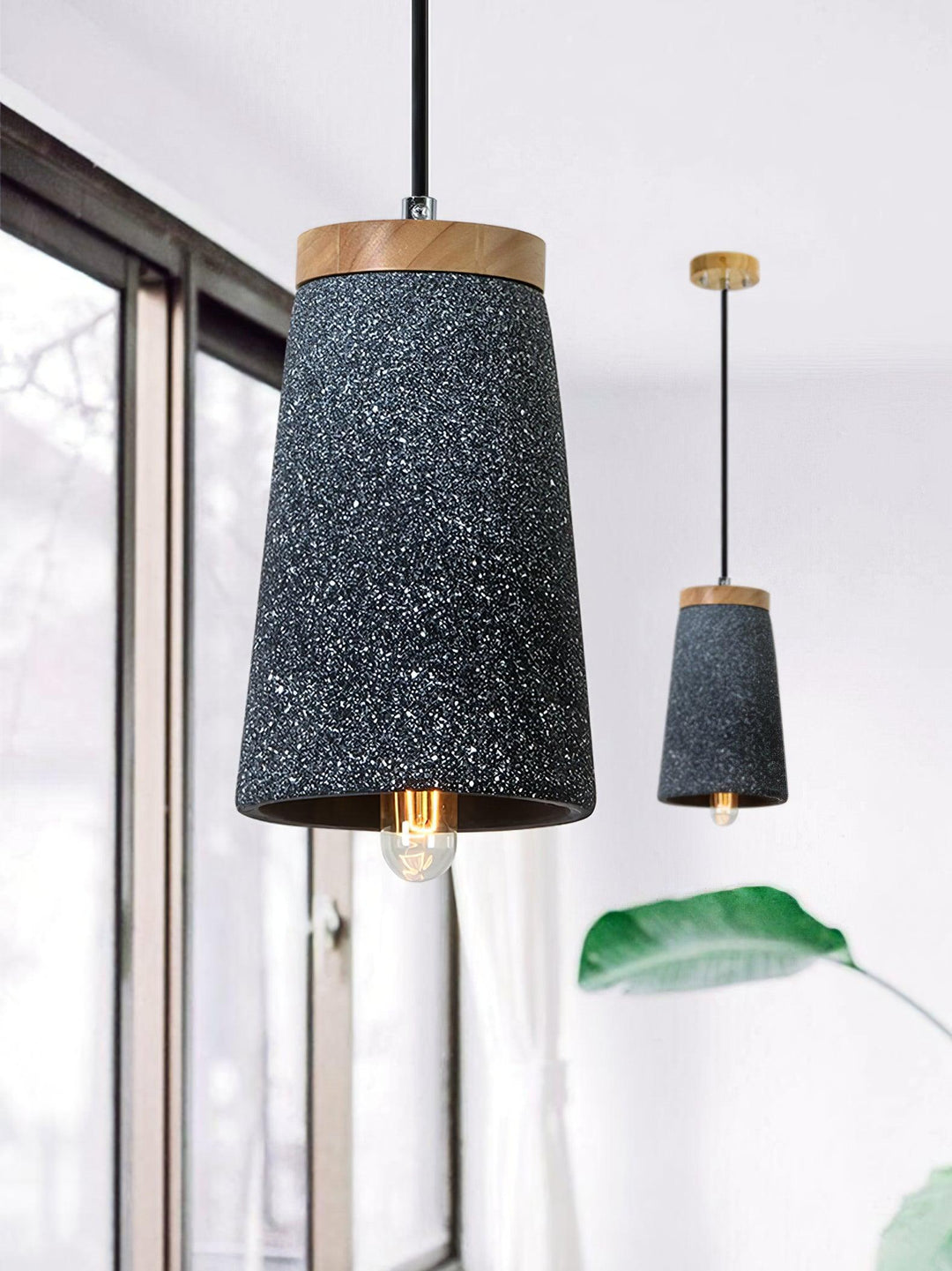 Coburg Wood Cement Pendant Light - Vakkerlight