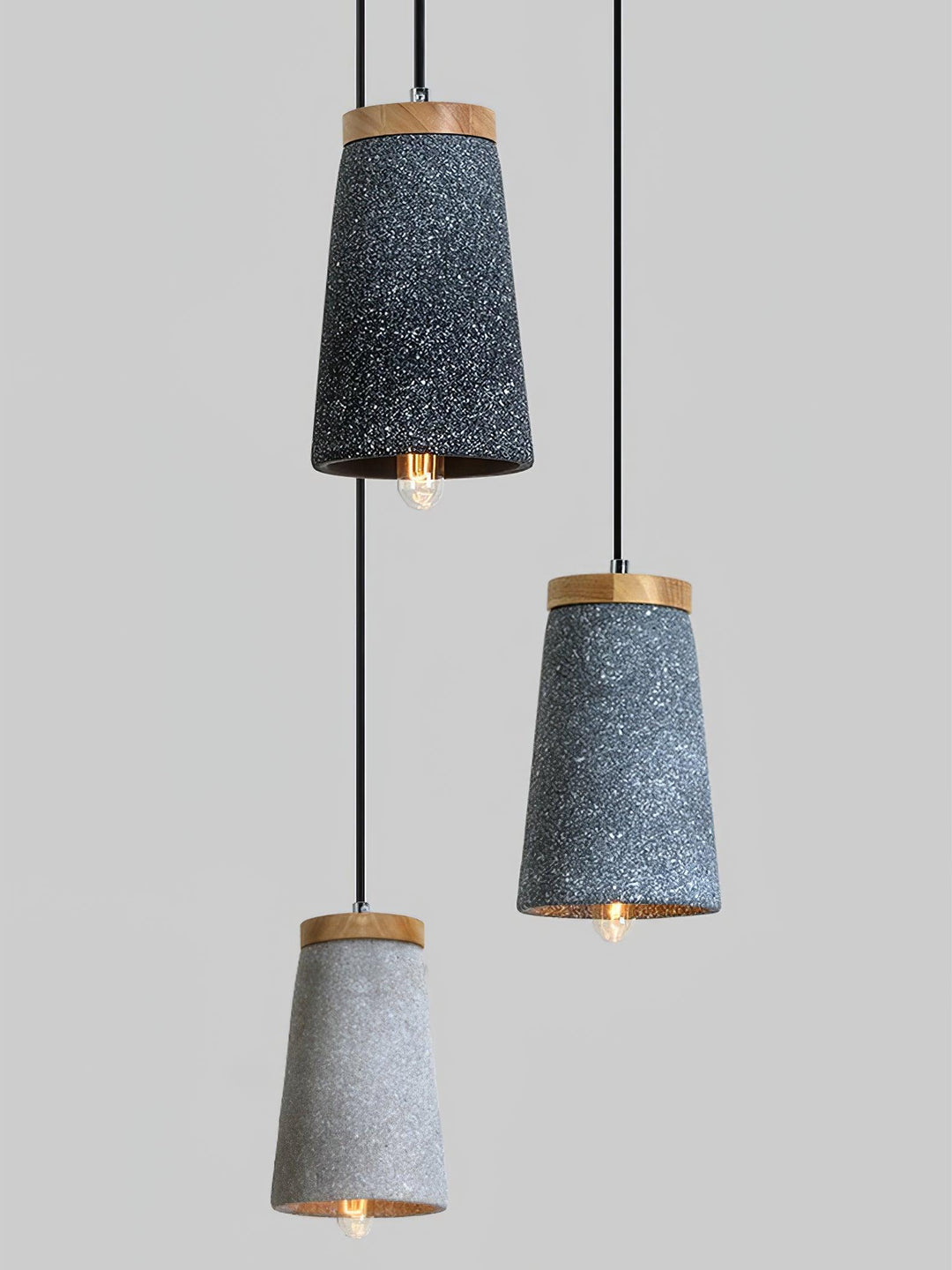 Coburg Wood Cement Pendant Light - Vakkerlight