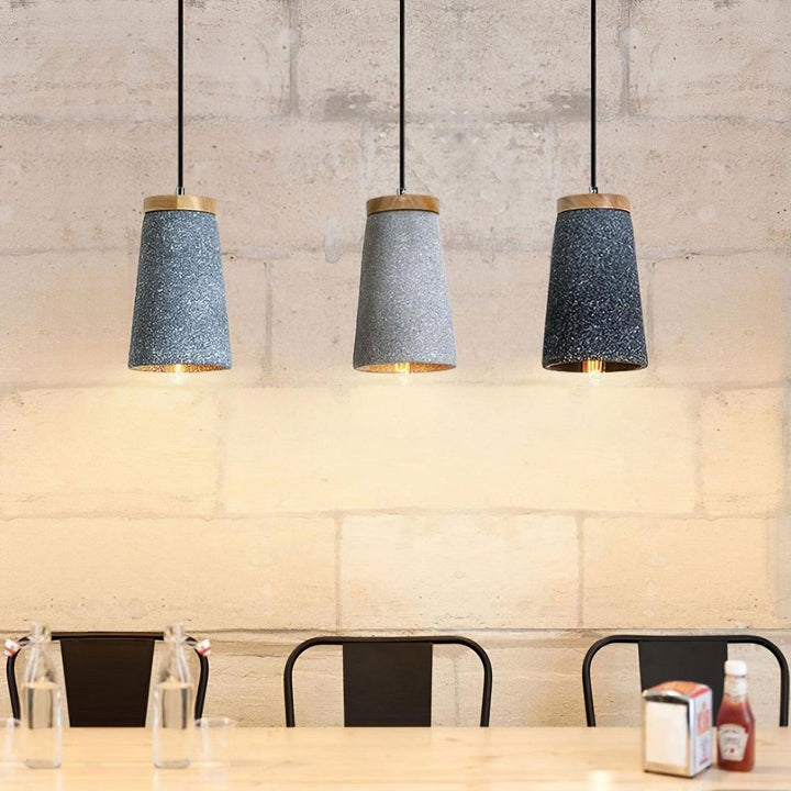 Coburg Wood Cement Pendant Light - Vakkerlight