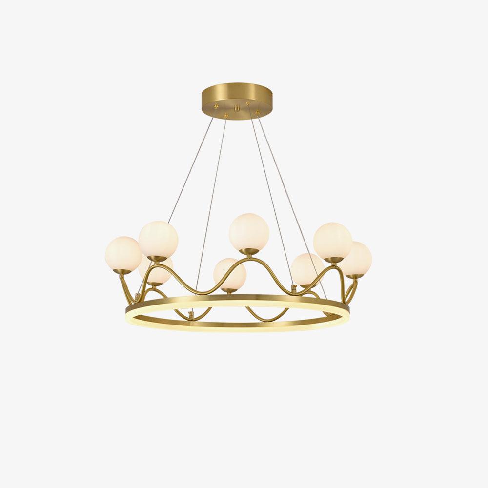 Crown Brass Chandelier - Vakkerlight