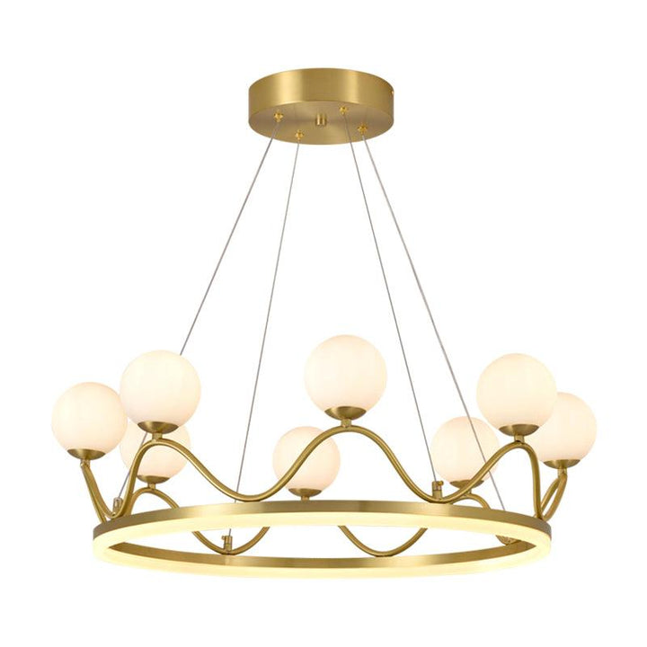 Crown Brass Chandelier - Vakkerlight