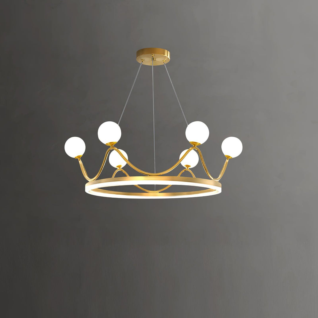 Crown Brass Chandelier - Vakkerlight