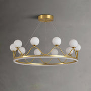 Crown Brass Chandelier - Vakkerlight