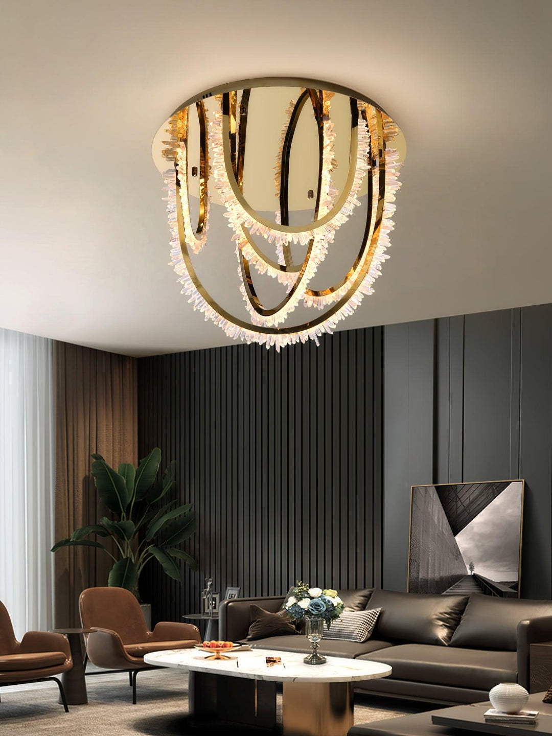 Crystal Corde Ceiling Light - Vakkerlight