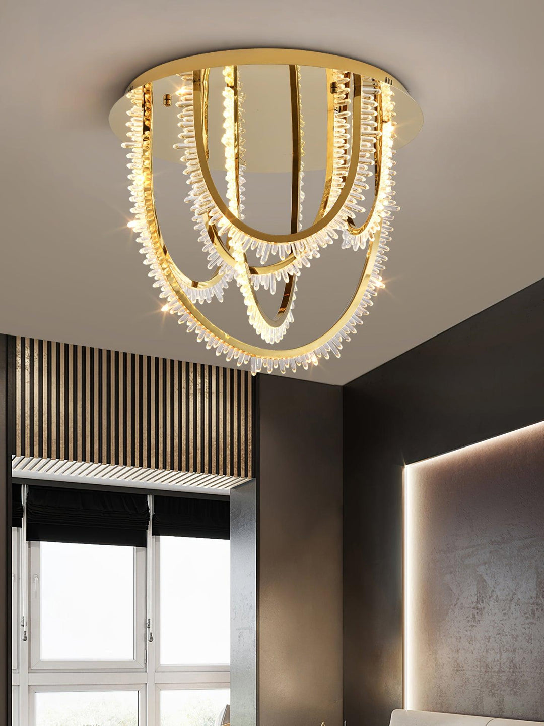 Crystal Corde Ceiling Light - Vakkerlight