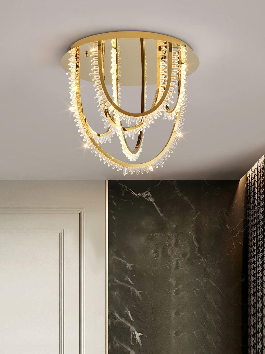 Crystal Corde Ceiling Light - Vakkerlight