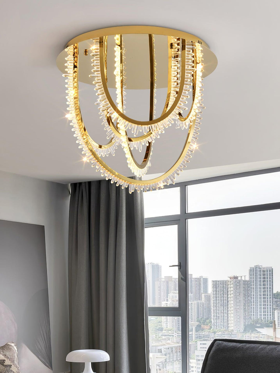 Crystal Corde Ceiling Light - Vakkerlight