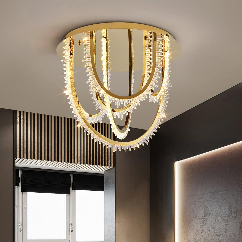 Crystal Corde Ceiling Light - Vakkerlight