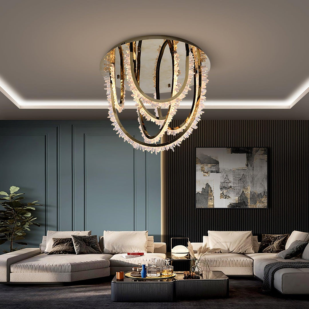 Crystal Corde Ceiling Light - Vakkerlight