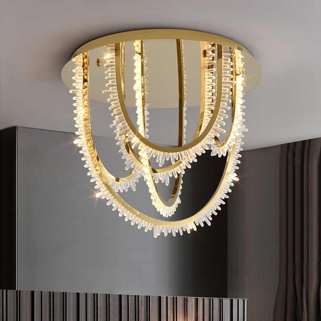 Crystal Corde Ceiling Light - Vakkerlight