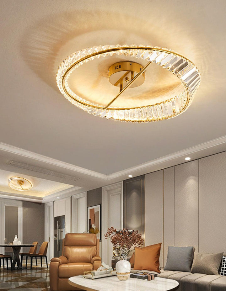 Crystal Rings Ceiling Lamp - Vakkerlight