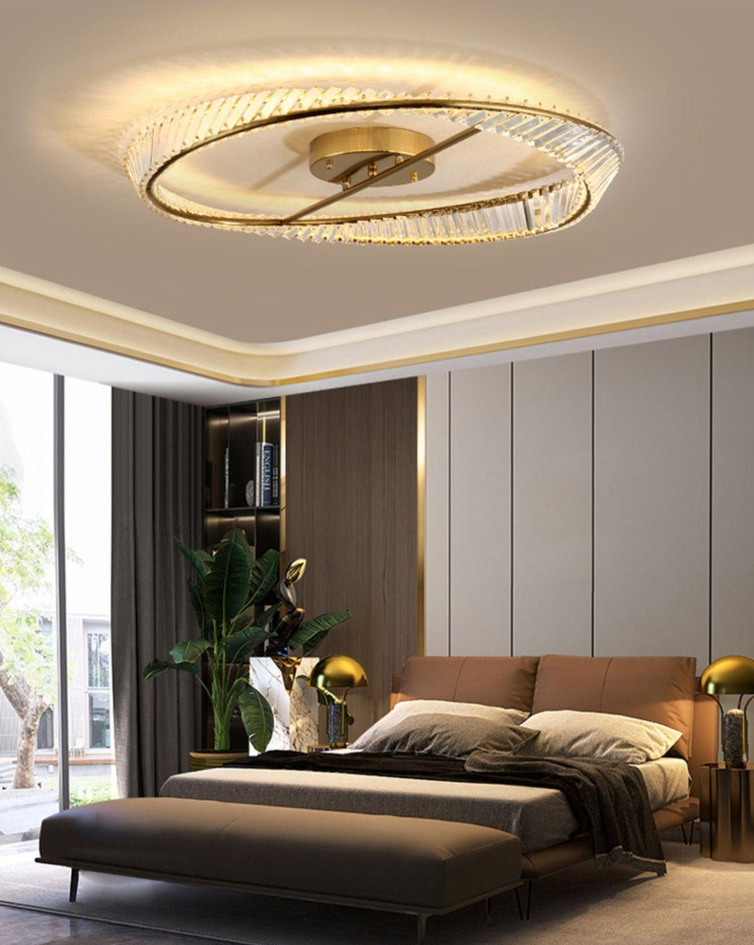 Crystal Rings Ceiling Lamp - Vakkerlight