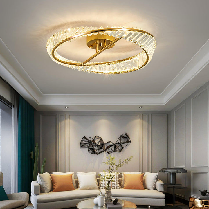 Crystal Rings Ceiling Lamp - Vakkerlight