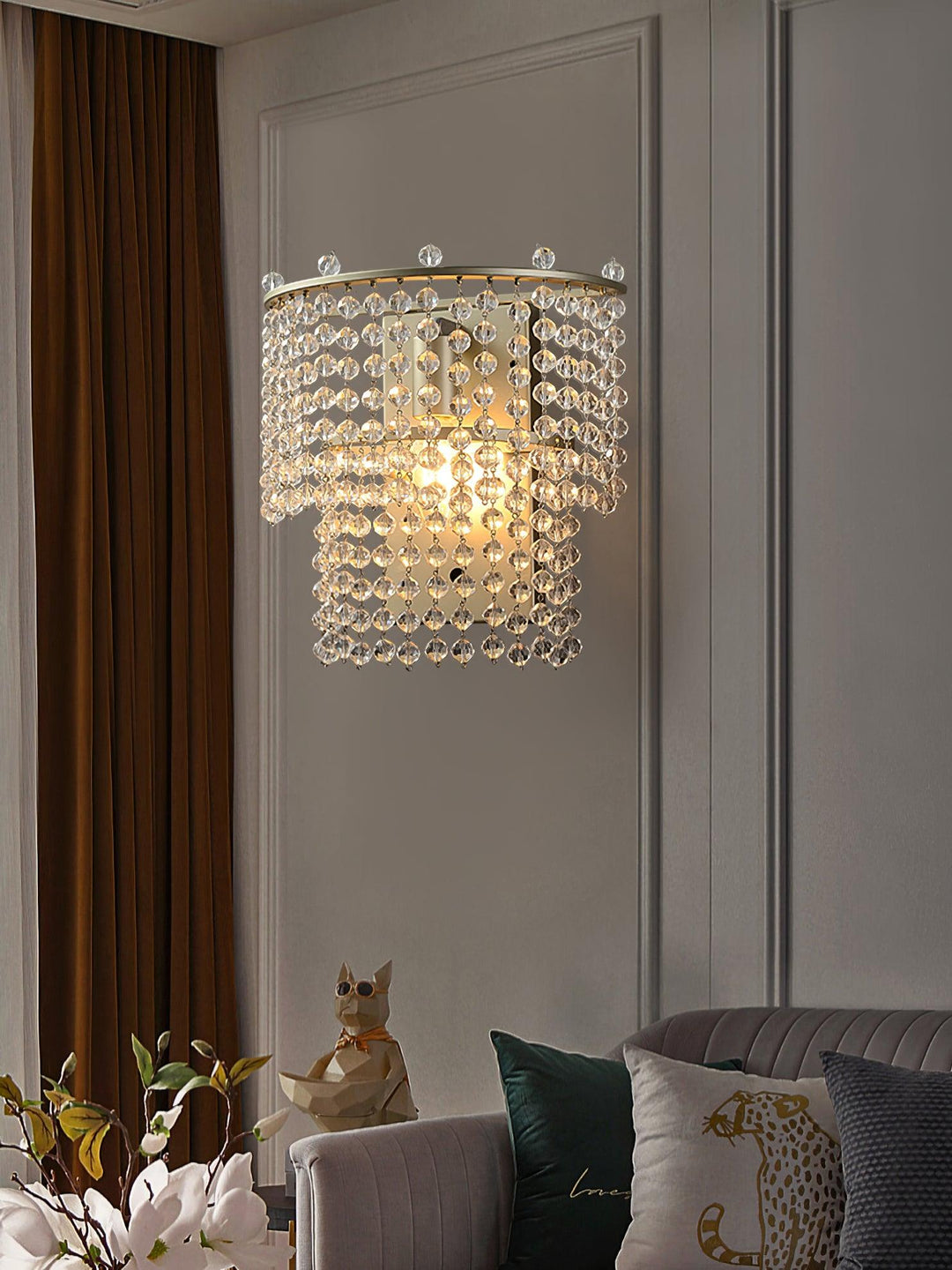 Crystal Waterfall Wall Light - Vakkerlight