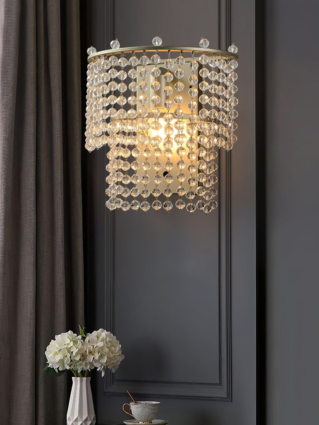 Crystal Waterfall Wall Light - Vakkerlight