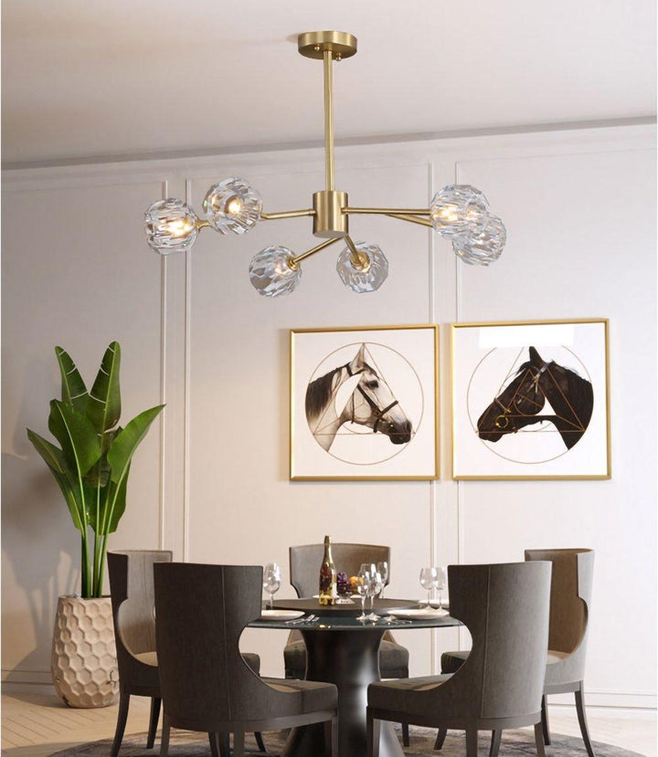 Crystal Ball Round Cluster Chandelier - Vakkerlight