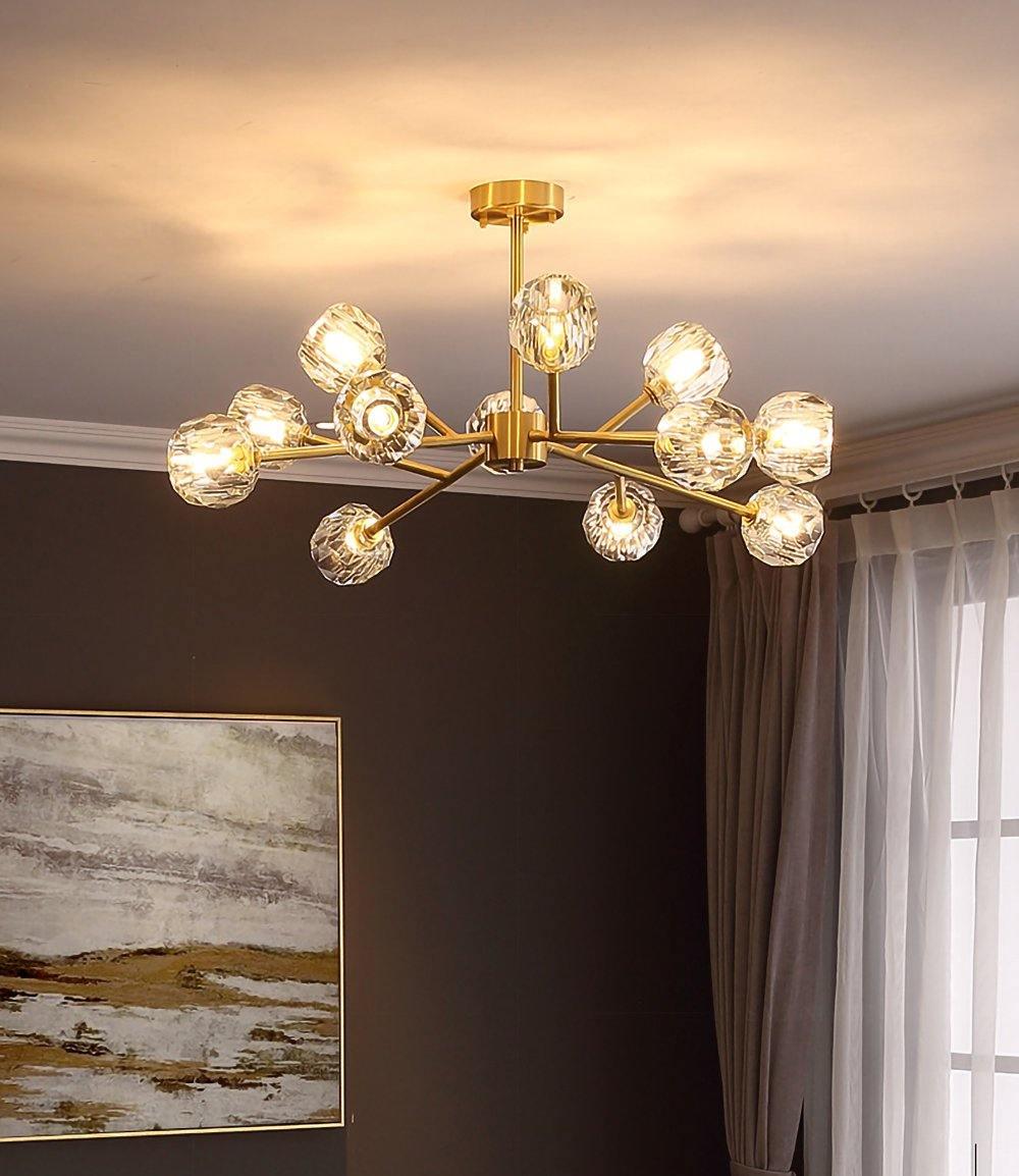 Crystal Ball Round Cluster Chandelier - Vakkerlight