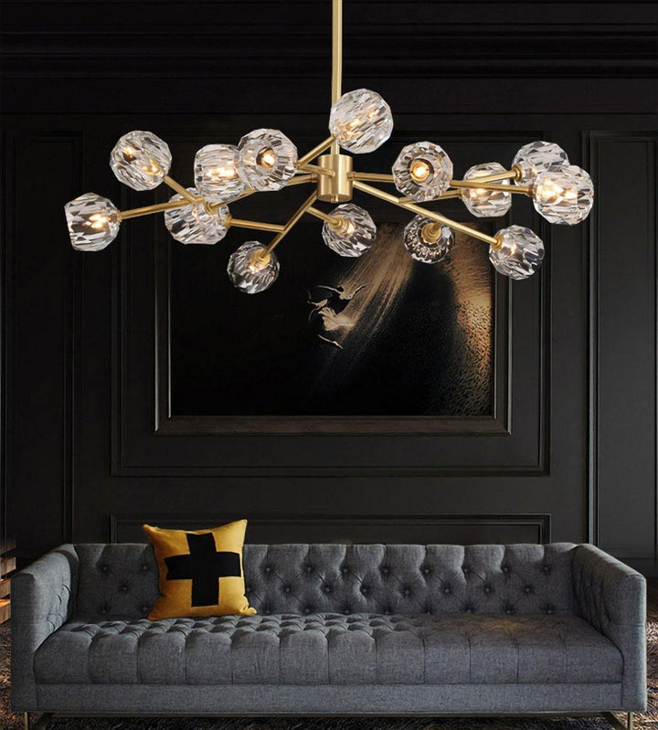 Crystal Ball Round Cluster Chandelier - Vakkerlight