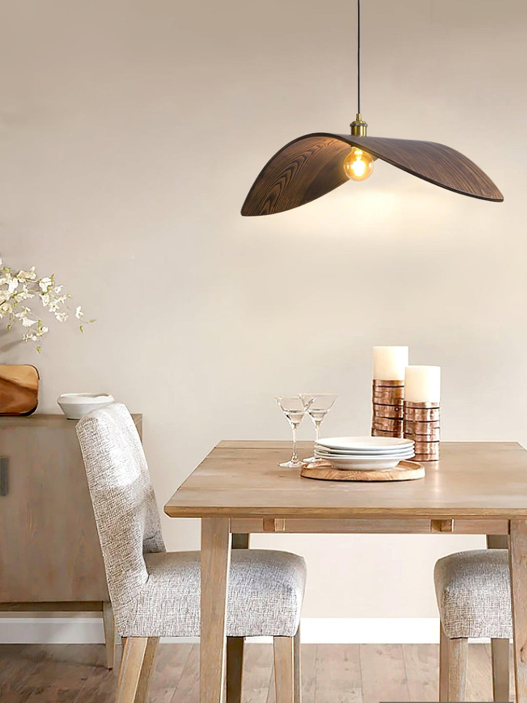 Curve Wooden Pendant Lamp - Vakkerlight