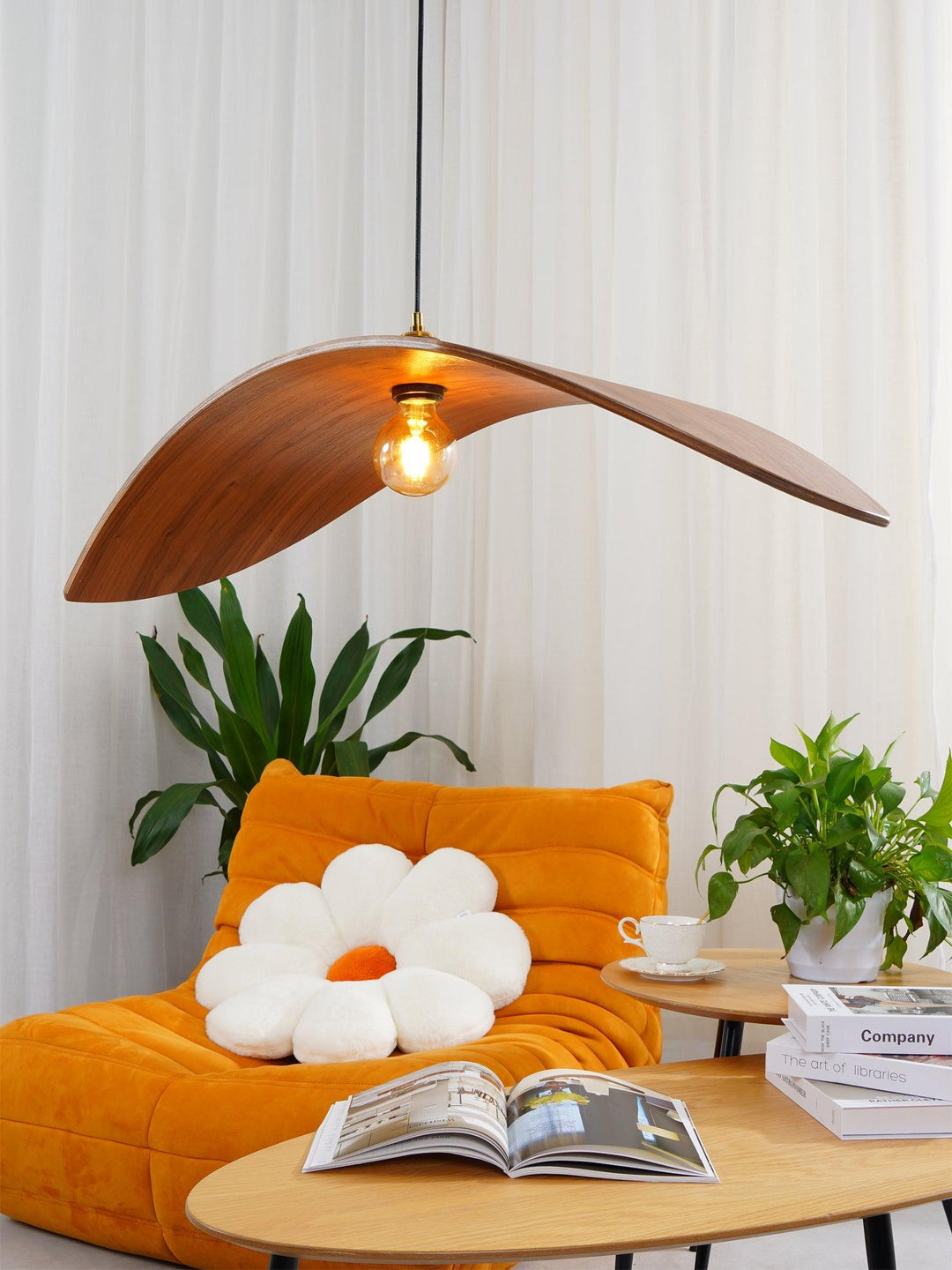 Curve Wooden Pendant Lamp - Vakkerlight