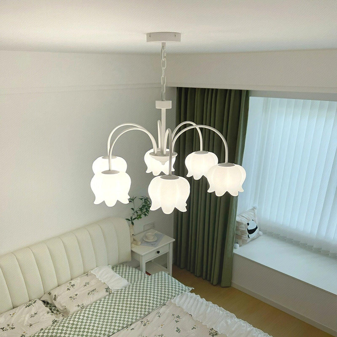 Curved Arm Bell Chandelier - Vakkerlight