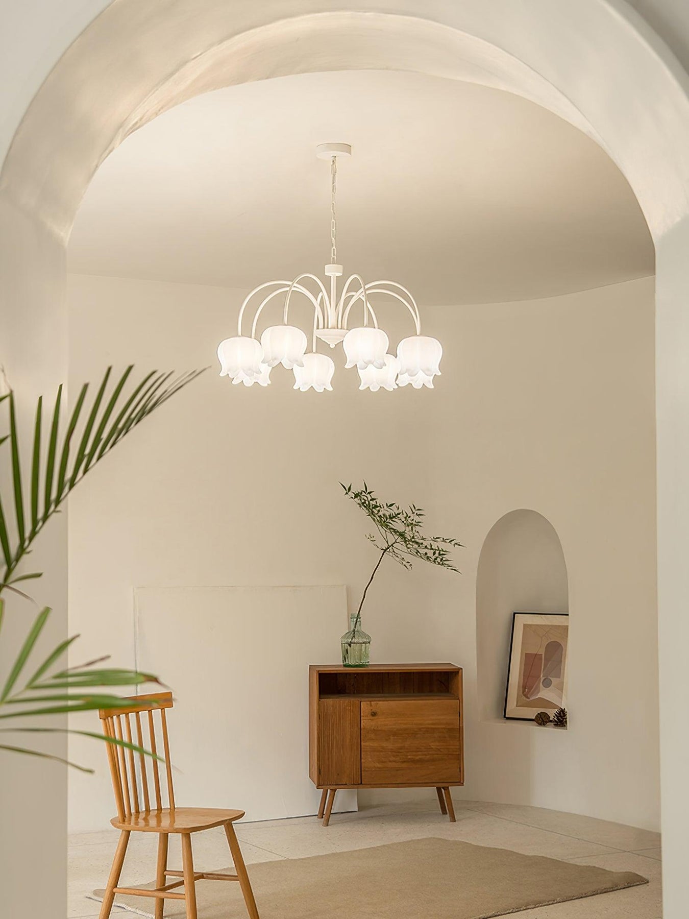 Curved Arm Bell Chandelier – Vakkerlight
