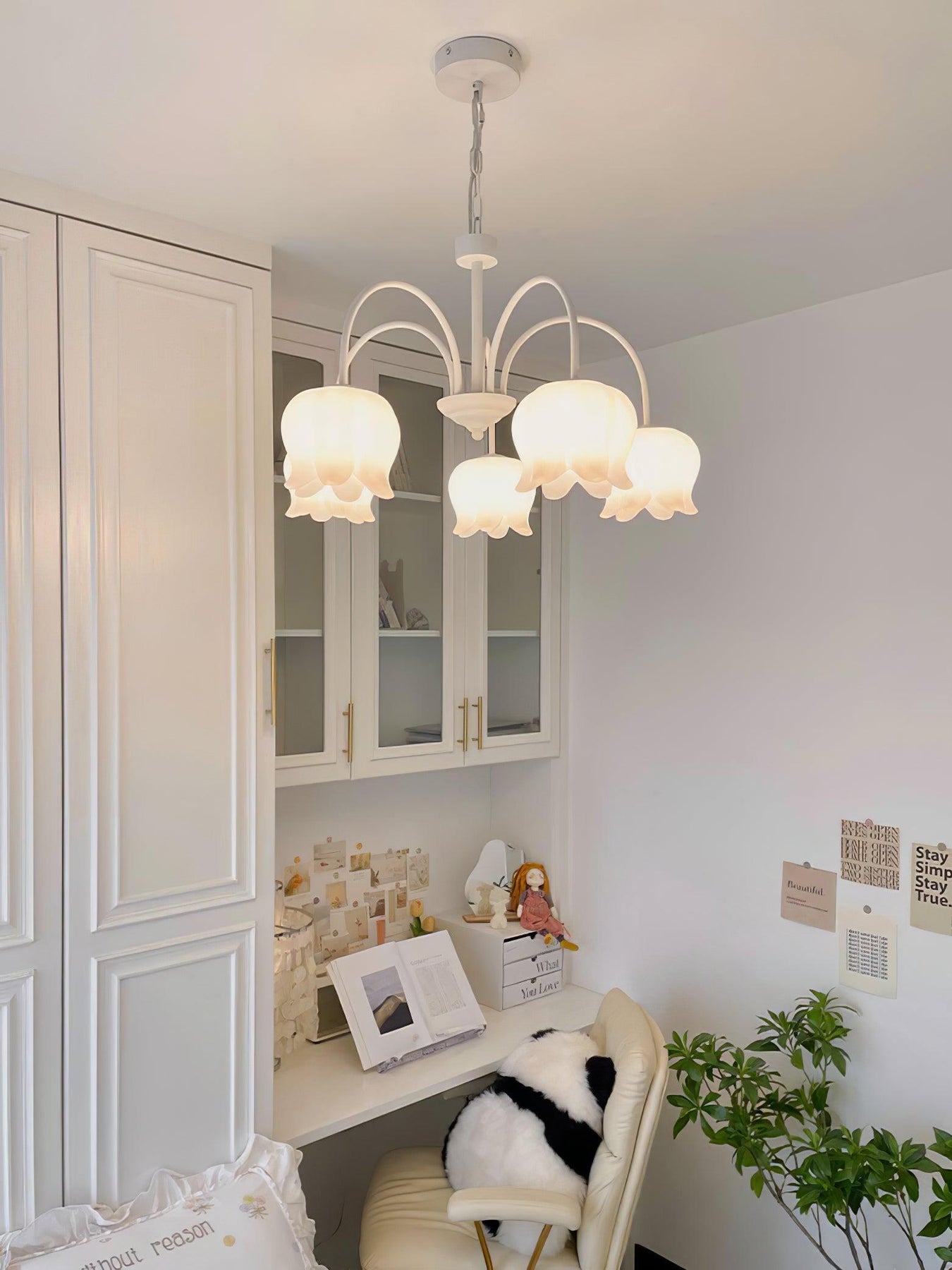 Curved Arm Bell Chandelier – Vakkerlight