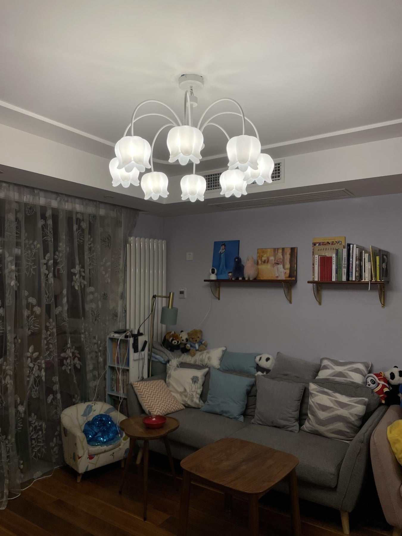 Curved Arm Bell Chandelier – Vakkerlight