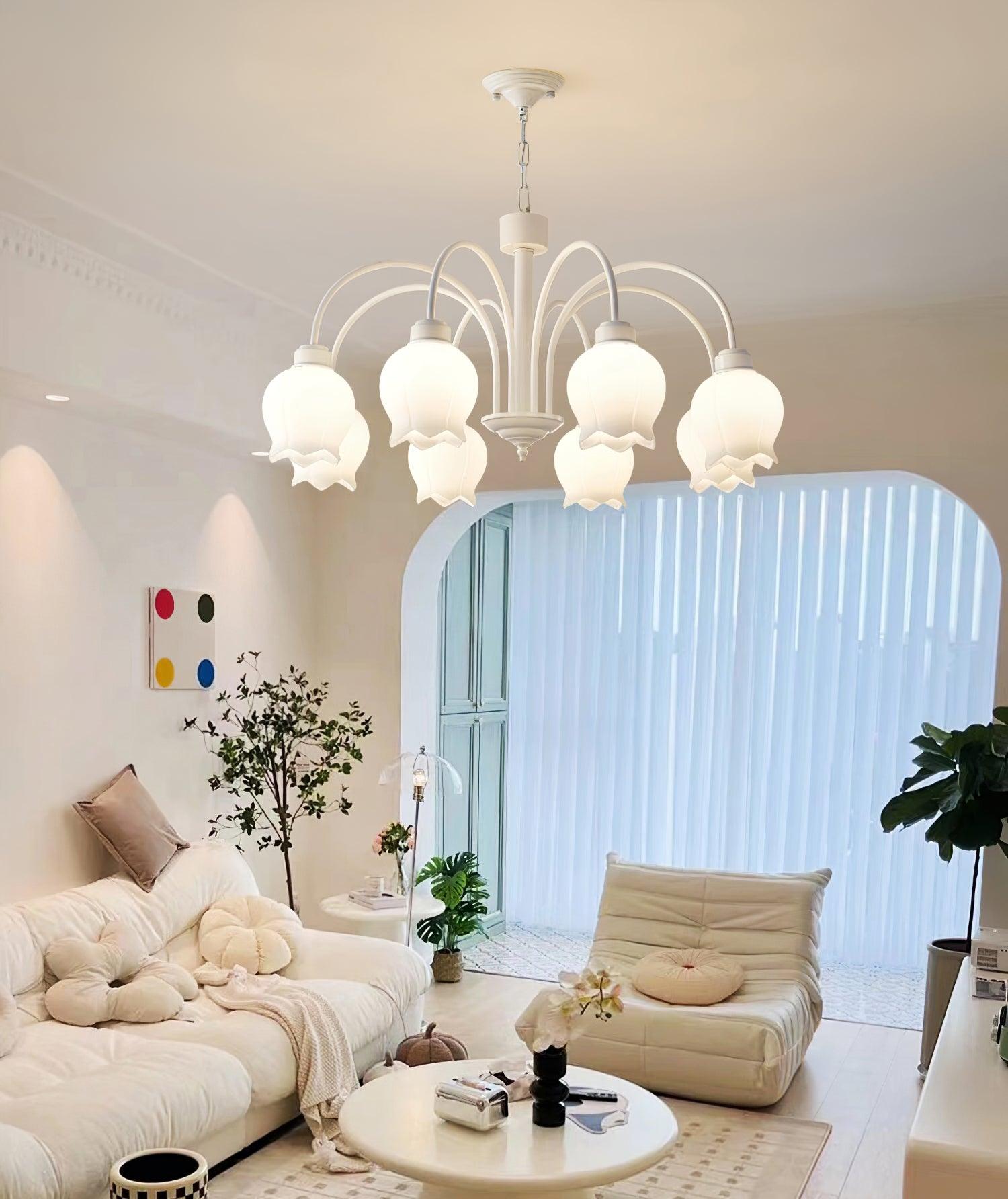 Curved Arm Bell Chandelier – Vakkerlight