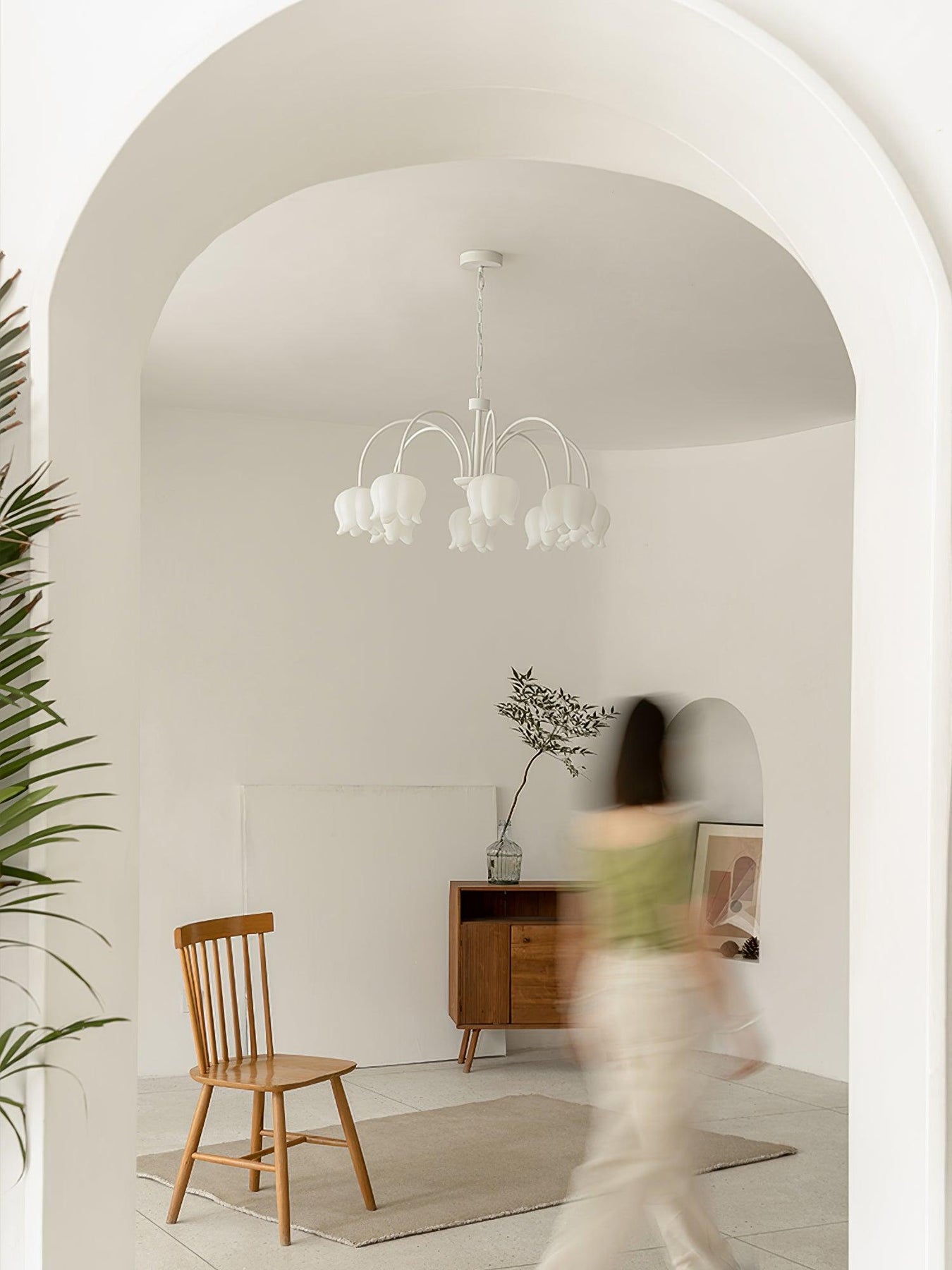 Curved Arm Bell Chandelier – Vakkerlight