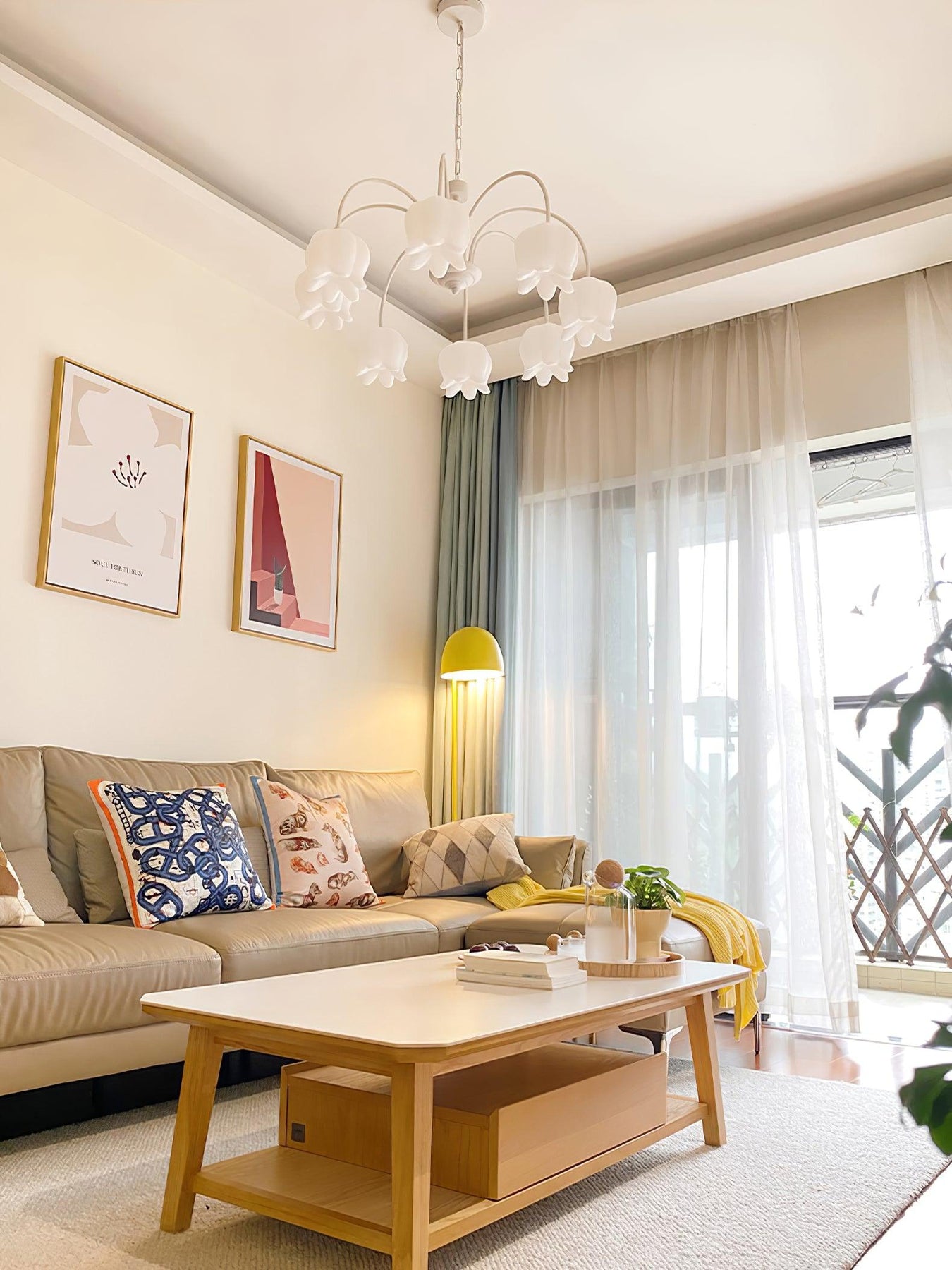 Curved Arm Bell Chandelier – Vakkerlight