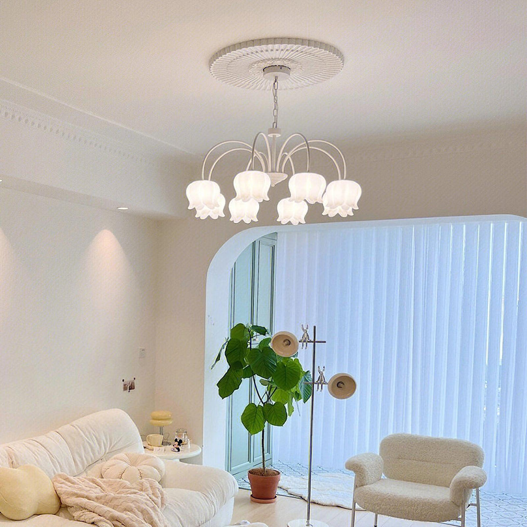 Curved Arm Bell Chandelier - Vakkerlight