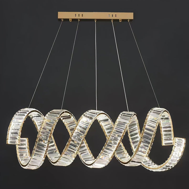 Curved LED Chandelier - Vakkerlight