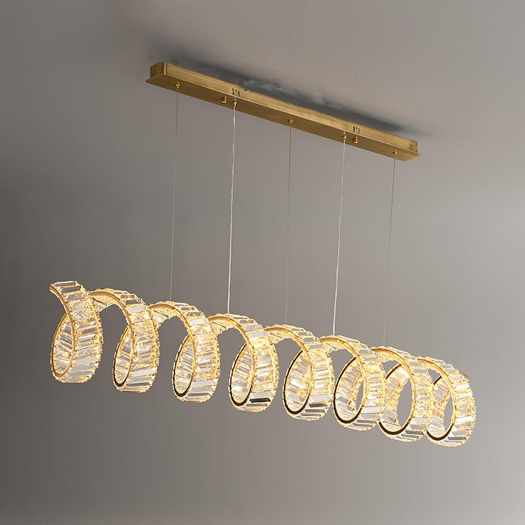 Curved LED Chandelier - Vakkerlight