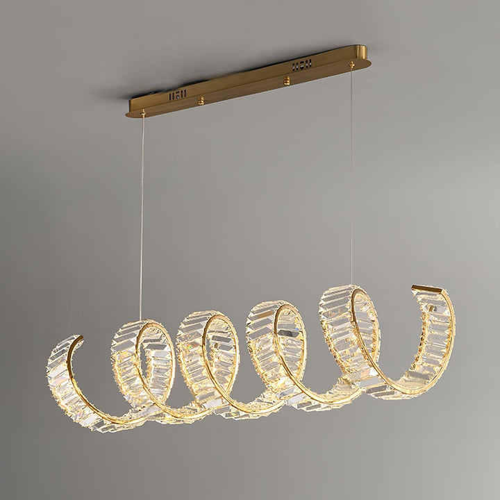 Curved LED Chandelier - Vakkerlight