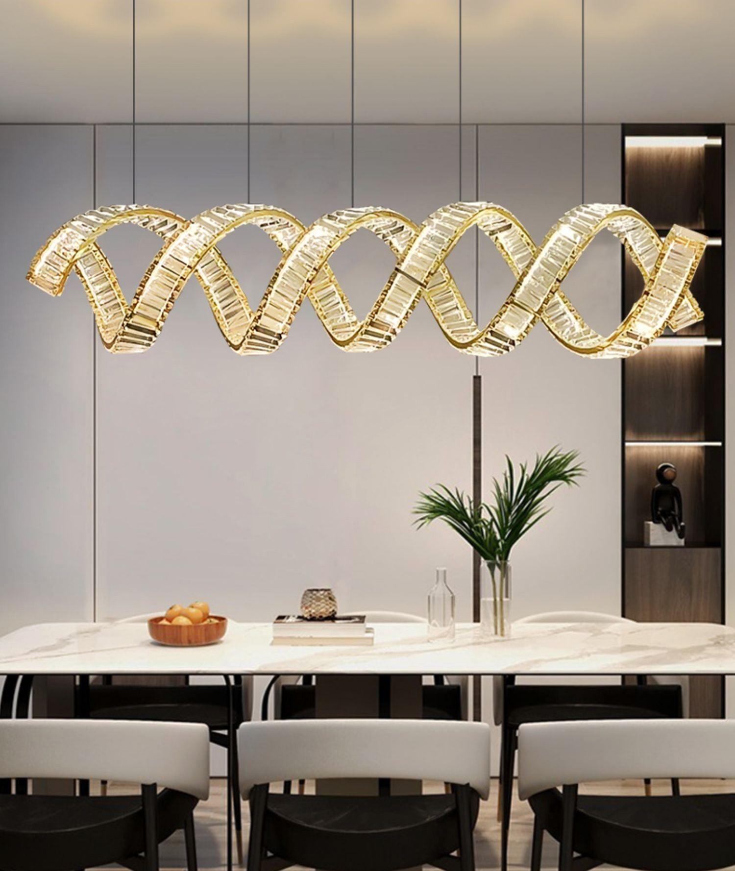 Curved LED Chandelier – Vakkerlight