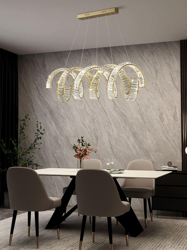 Curved LED Chandelier - Vakkerlight