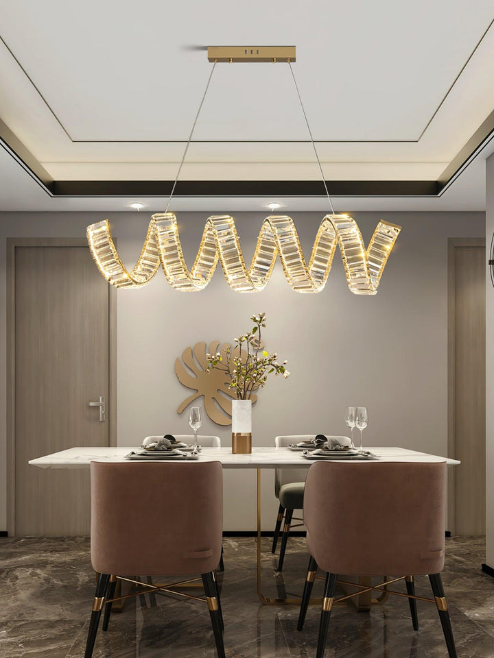 Curved LED Chandelier - Vakkerlight