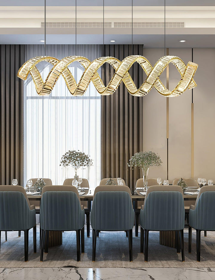 Curved LED Chandelier - Vakkerlight