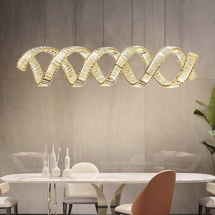 Curved LED Chandelier - Vakkerlight