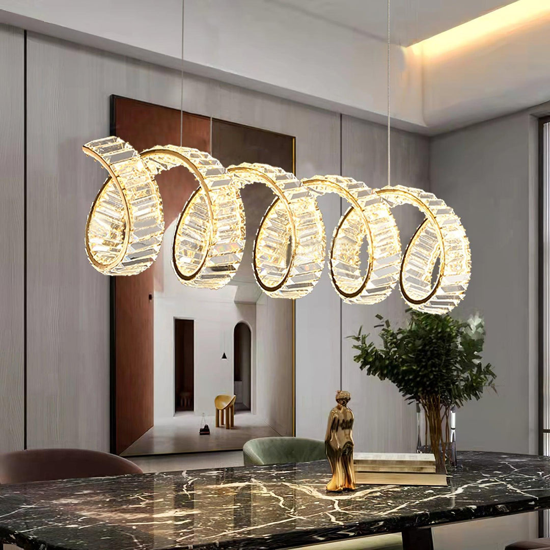 Curved LED Chandelier - Vakkerlight