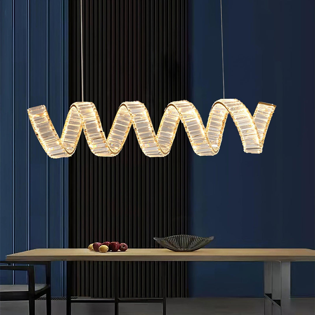 Curved LED Chandelier - Vakkerlight