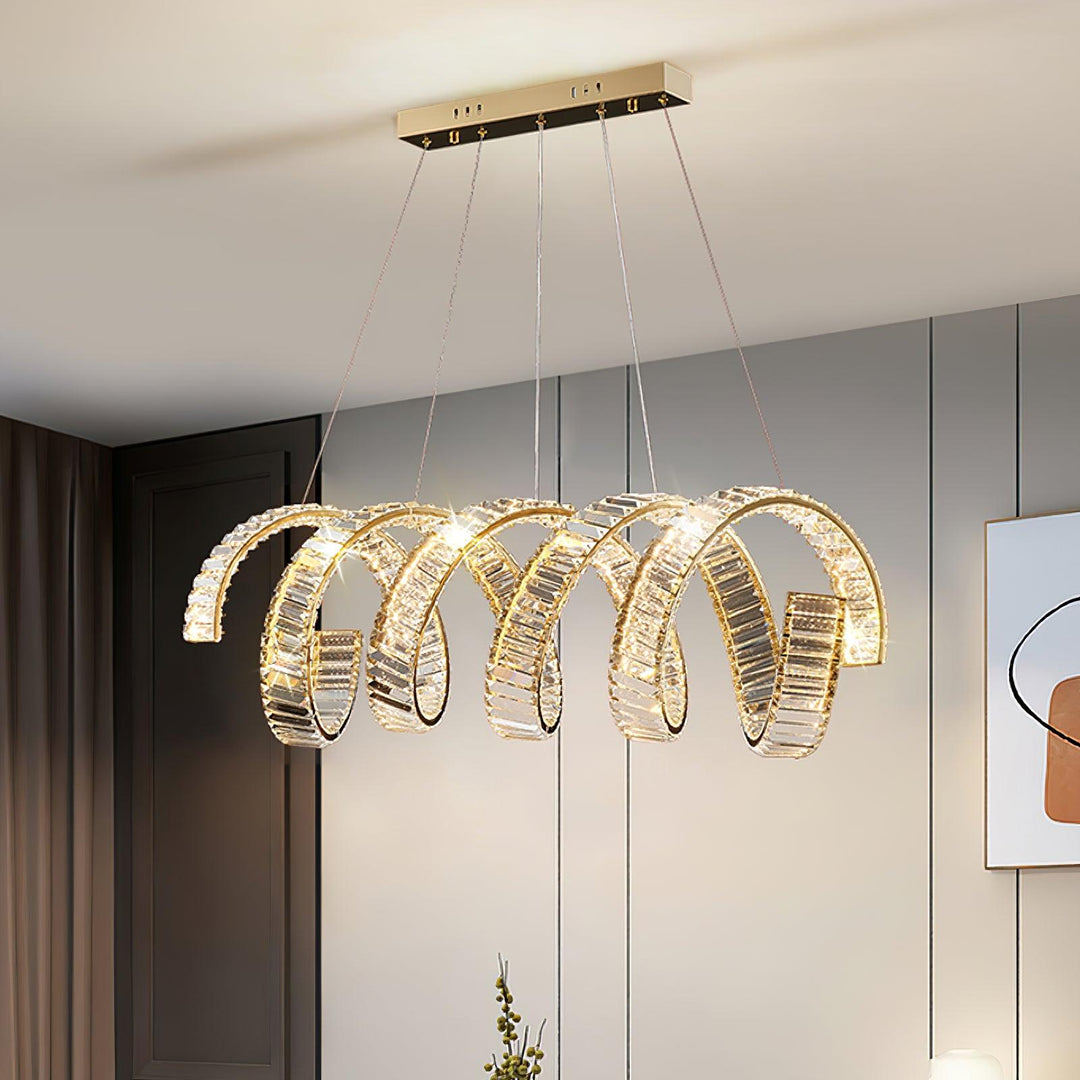 Curved LED Chandelier - Vakkerlight