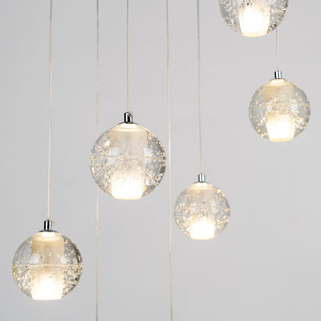 Suspension boule en cristal