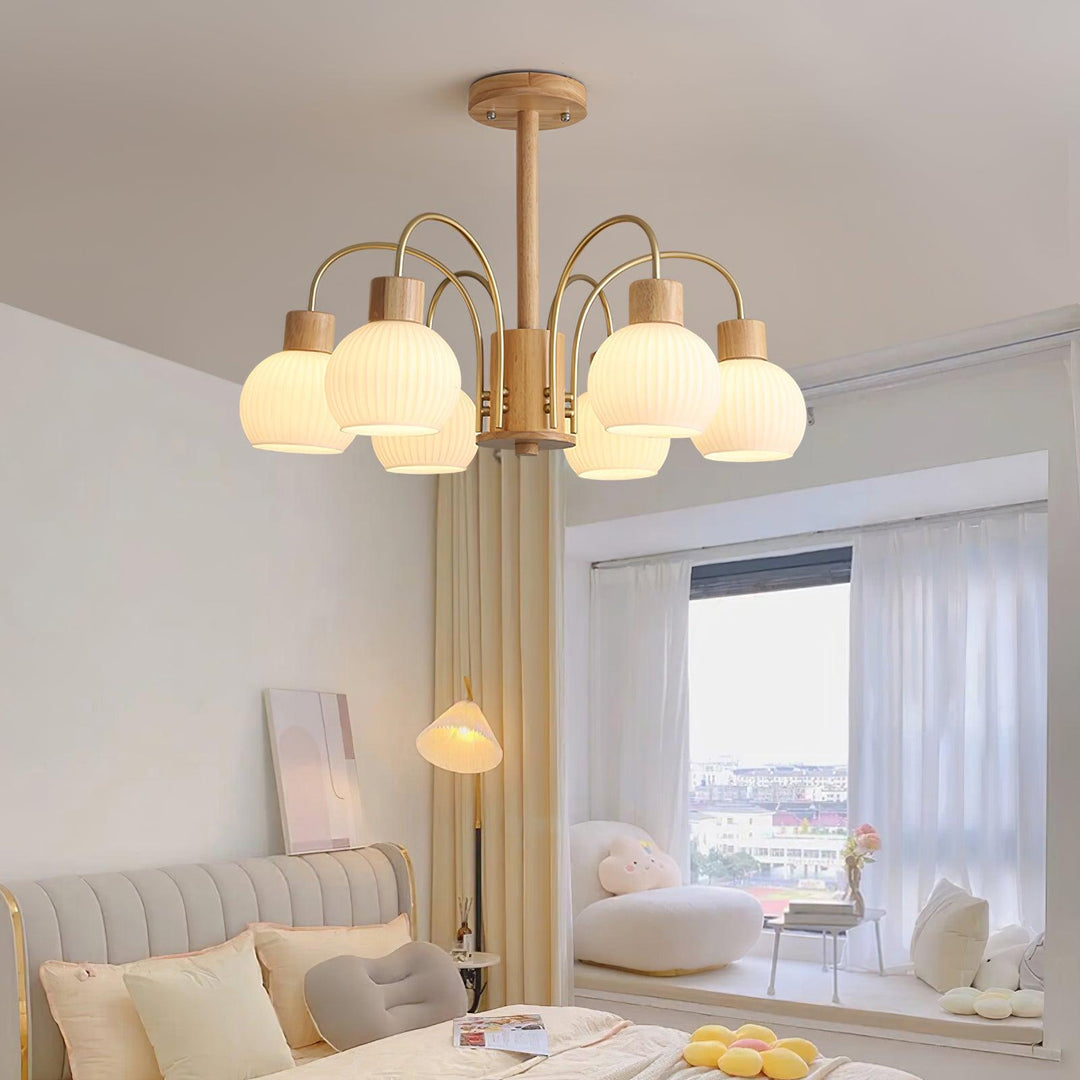 Donnelly Wooden Chandelier - Vakkerlight