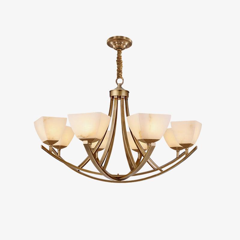 Dover Brass Chandelier - Vakkerlight