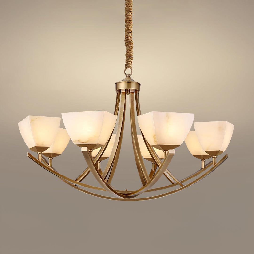 Dover Brass Chandelier - Vakkerlight